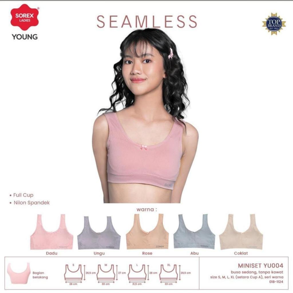 Jual SOREX MINISET BRA YU004 YU001 UNDERWEAR SEAMLESS FULL CUP BUSA ...