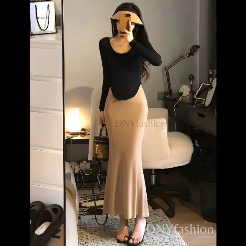 Gambar 5 Rok Mermaid Maxi Wanita Belle Flare Premium