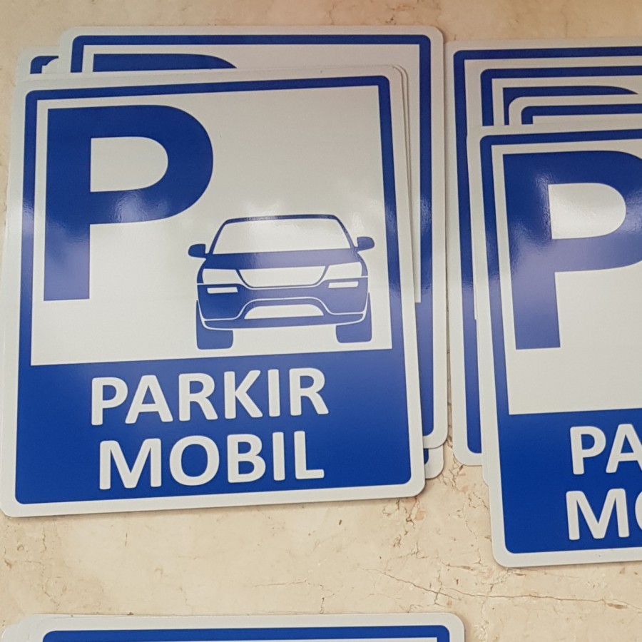 Jual RAMBU-RAMBU Signage PARKIR MOTOR DAN MOBIL 40x60cm, Papan Tanda ...
