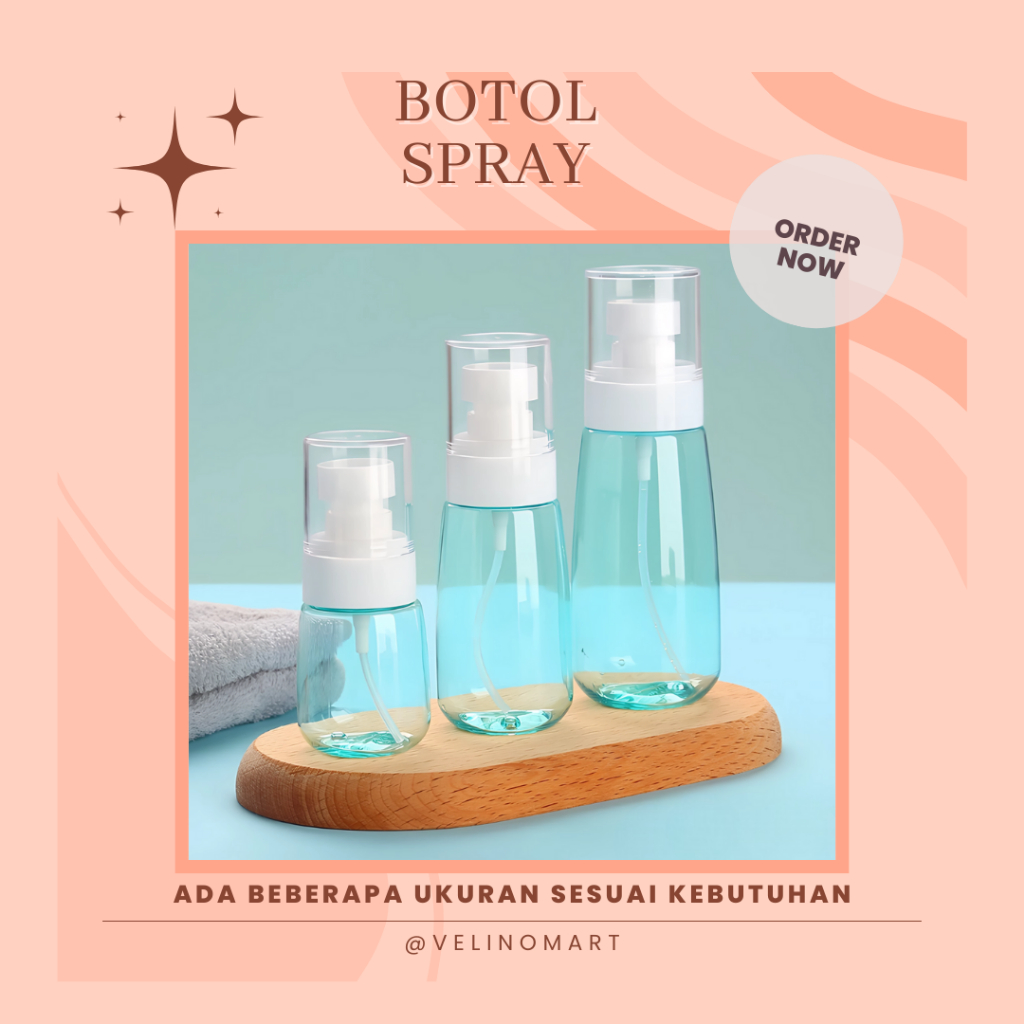 Jual Botol Spray Pump Botol Mist Spray 3 Ukuran Botol Travel Serbaguna ...
