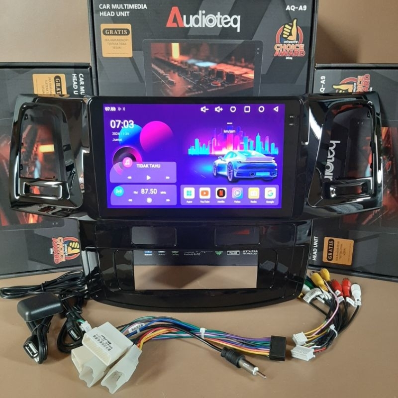 Jual HEAD UNIT ANDROID FORTUNER 2005 - 2015 ANDROID 9 INCH AUDIOTEQ RAM ...