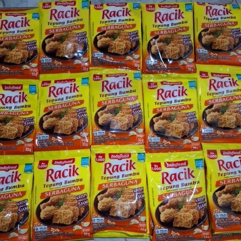 Jual RACIK TEPUNG BUMBU SERBAGUNA#KEMASAN BARU#1 renteng#11 pcs#32 gr ...
