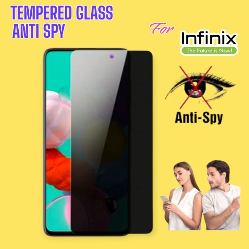 Jual Tempered Glass Non List Anti Spy Infinix Note 11 12 12i 30 40 50 ...