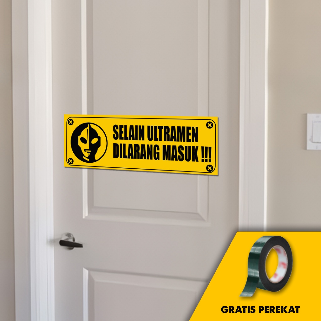 Jual sign dilarang masuk lucu dekorasi kamar/pintu unik | Shopee Indonesia
