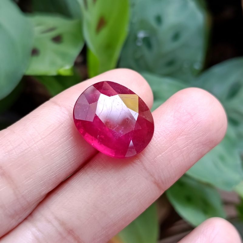 Jual Batu Permata Natural Red Ruby / Batu Merah Rubi Asli HQ / Batu ...