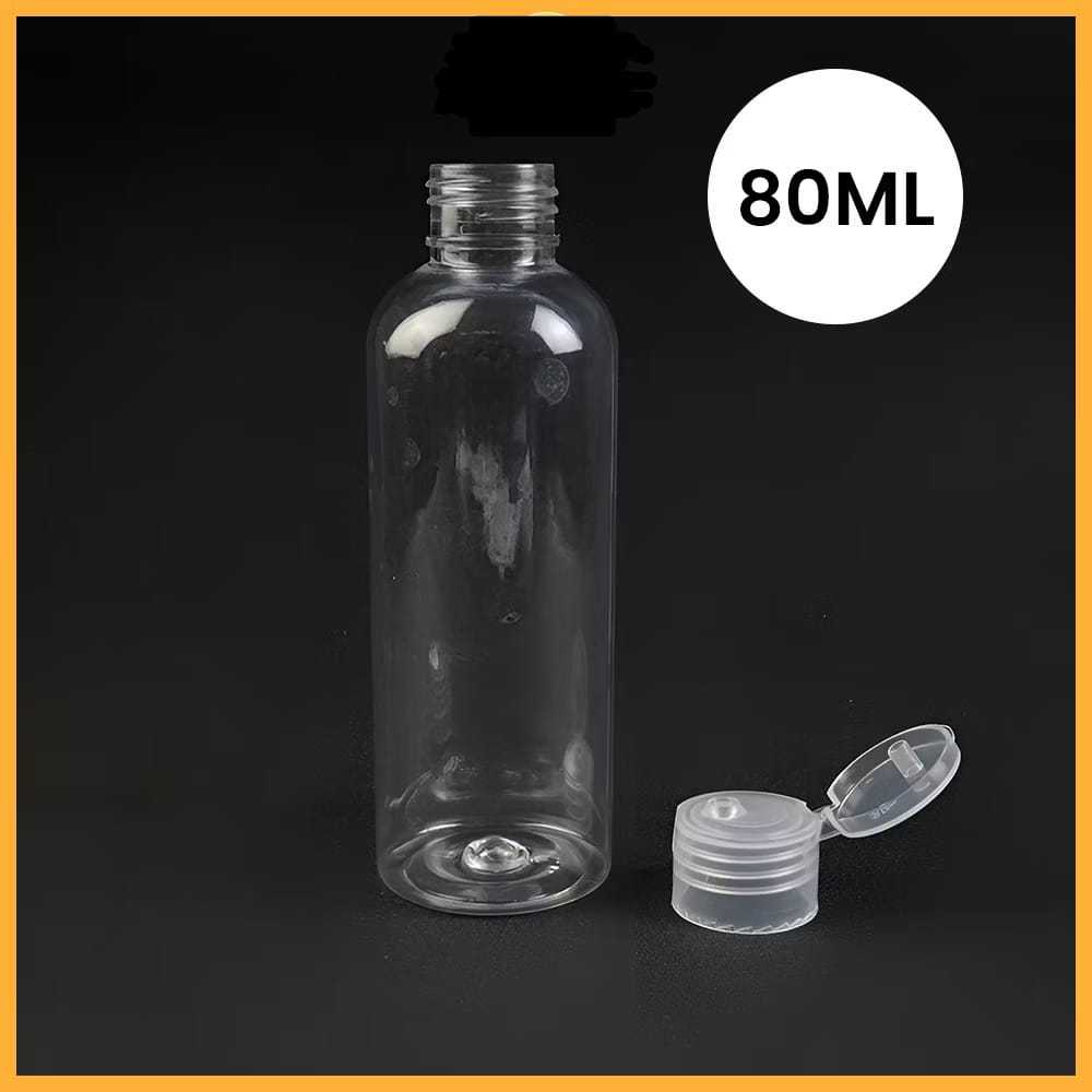 Jual Botol plastik fliptop 80ml bening / Botol Travel Serbaguna ...