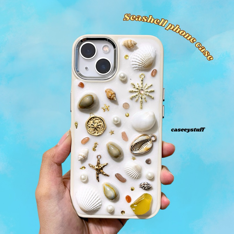 Jual CUSTOM Seashell Resin Case For Iphone & android TPU | Shopee Indonesia