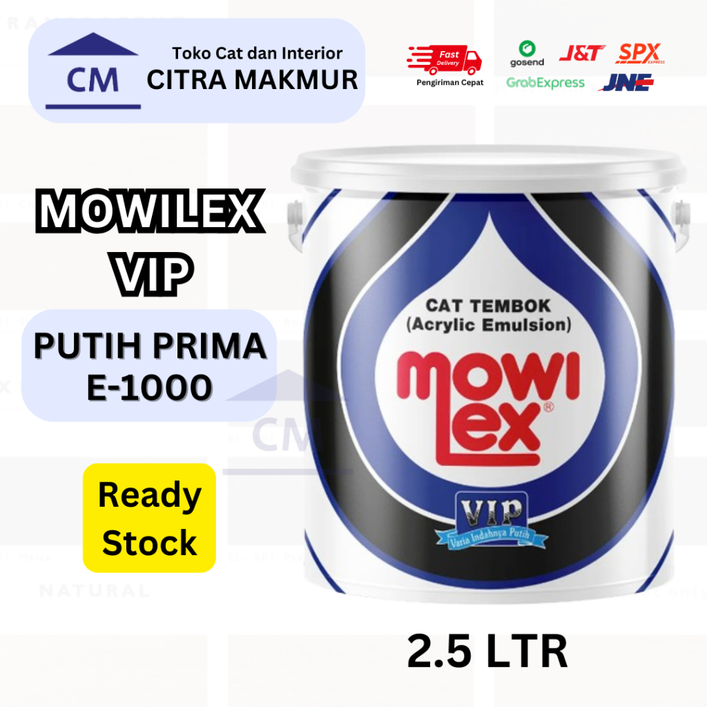 Jual Mowilex Emulsion VIP Putih Prima E1000 - 2.5 Ltr | Shopee Indonesia