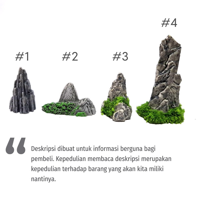 Jual Miniatur Tebing Untuk Maket Terarrium Dioarama OO105 | Shopee ...