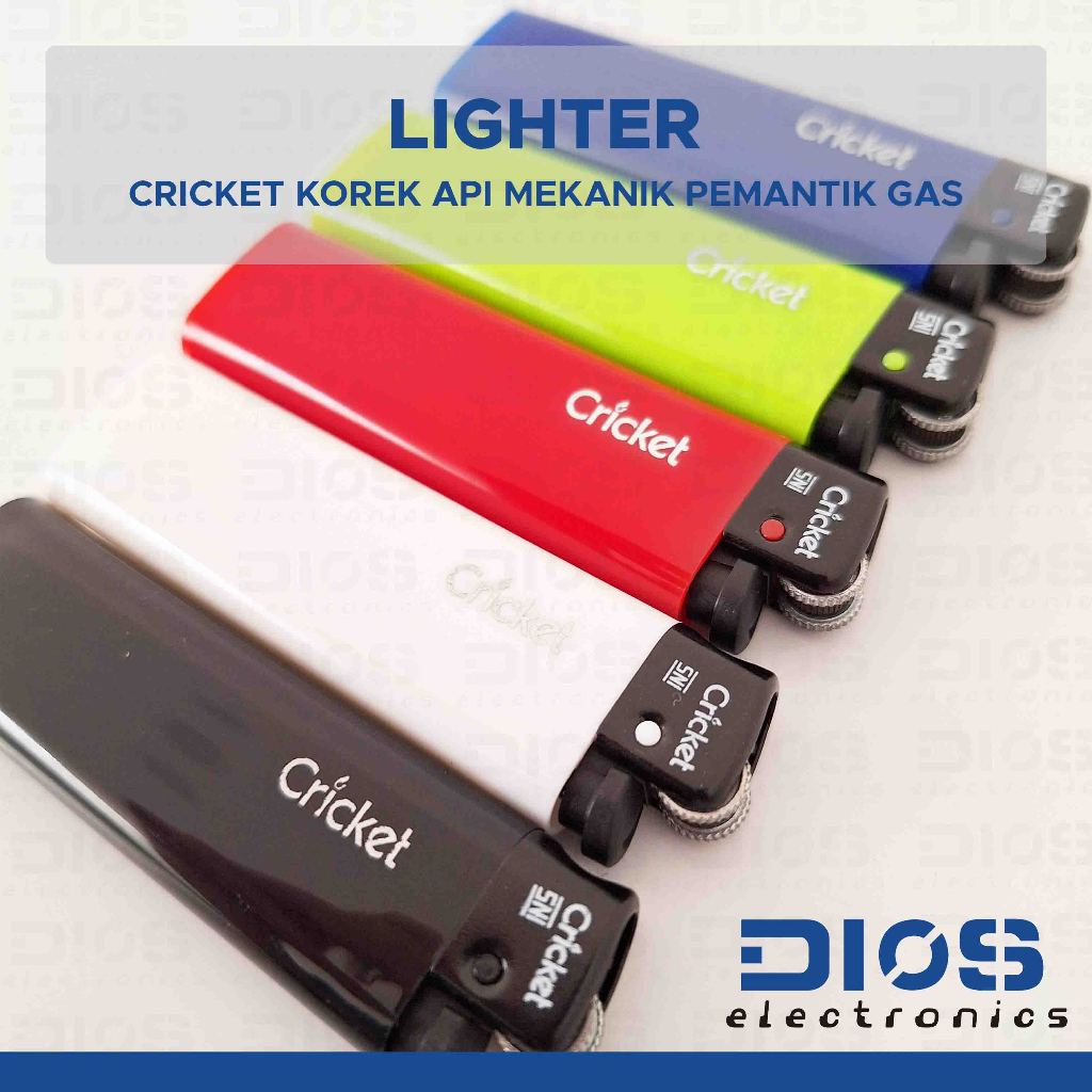 Jual CRICKET Korek Api Mekanik Pemantik Gas Lighter 2000 Flames SNI ORI ...