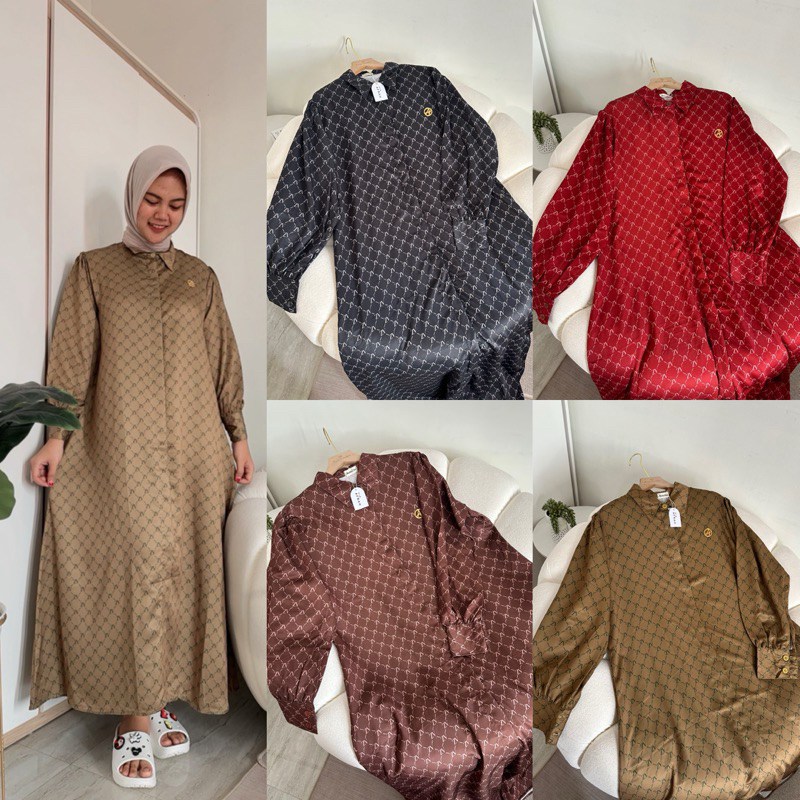 ANSARA DRESS /gamis motif maxmara digital