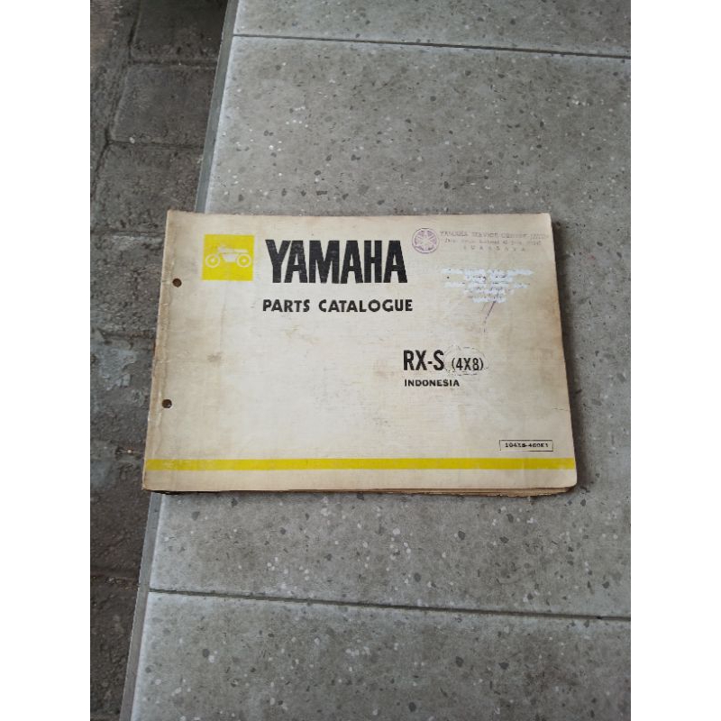 Jual BUKU PART CATALOG YAMAHA RXS ( 4×8 ) ORIGINAL | Shopee Indonesia