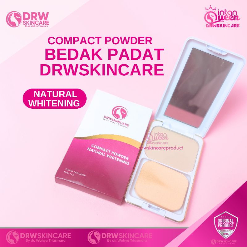 Jual Drw Skincare Bedak Padat Compact Powder Brightening Natural Pink ...