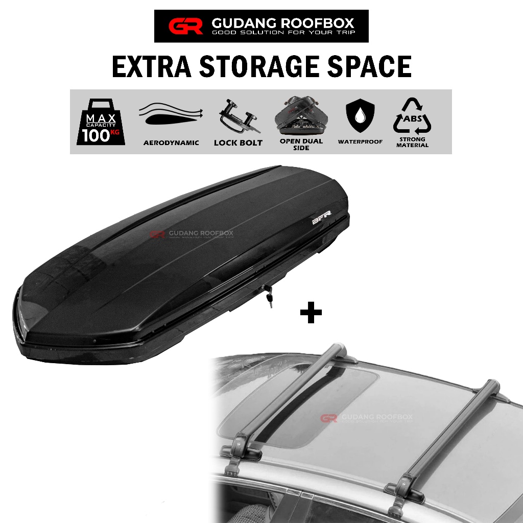 Jual Paket Roof Box Dan Crossbar Roof Box Bagasi Atas Untuk Mobil