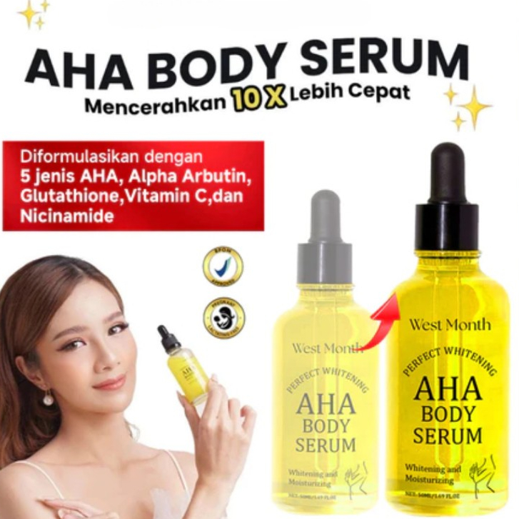 Jual PERFECT WHITE AHA BODY SERUM/ ISI 50ML Whitening &Moisturizing ...