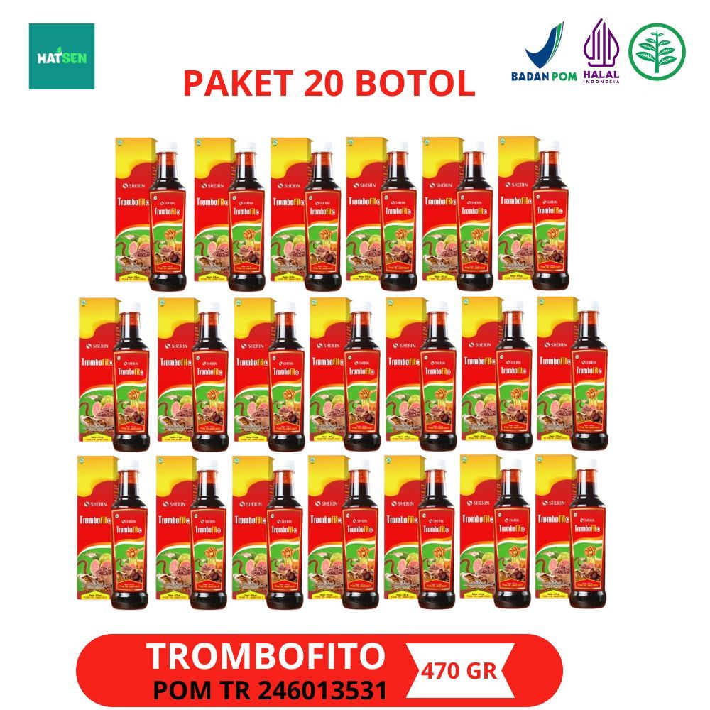 Jual Trombofito 20 Botol - Sherin Madu Angkak Sari Kurma Trombofito ...