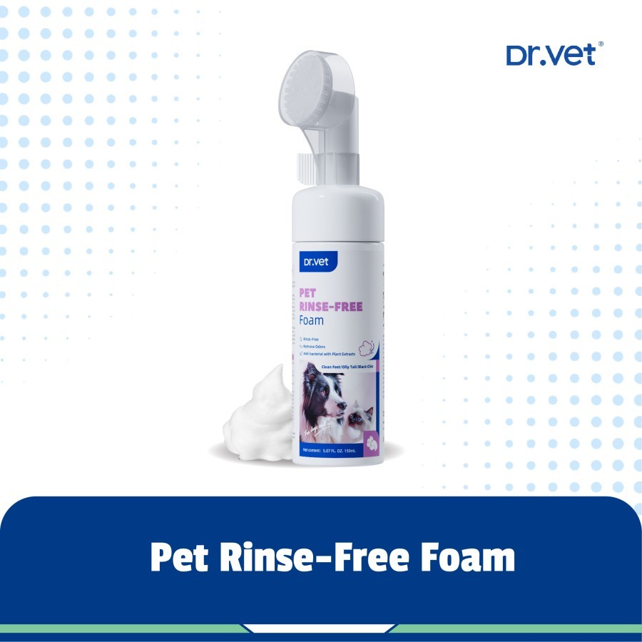 Jual Dr.Vet Pet Rinse-Free Foam - 150ml | Shopee Indonesia