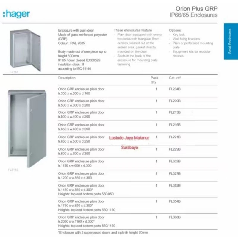 Jual 1 SET BOX PANEL HAGER + LOYANG MOUNTING PLATE 65x50x25 / 65 x 50 x ...