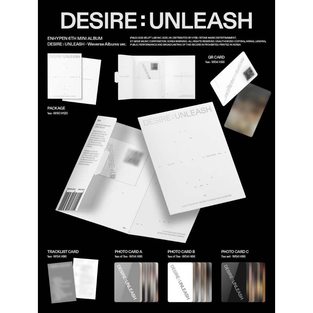 Jual [+YOUTUBE Gift] ENHYPEN - 6th Mini Album [ DESIRE : UNLEASH