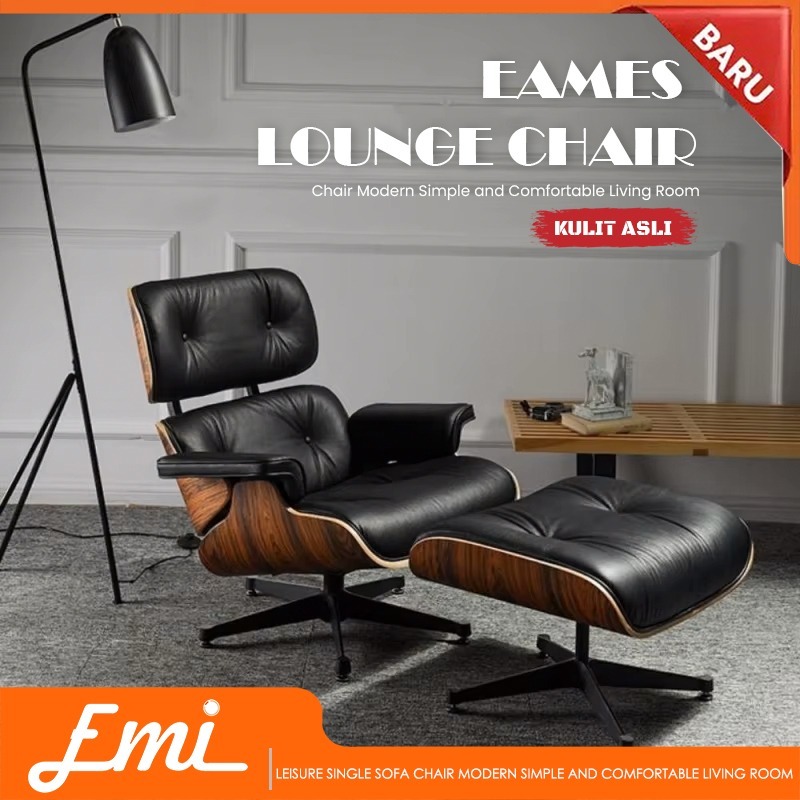 Picture of Jual KULIT ASLI - Herman Miller Eames Lounge Chair Nappa Leather Luxury ...
