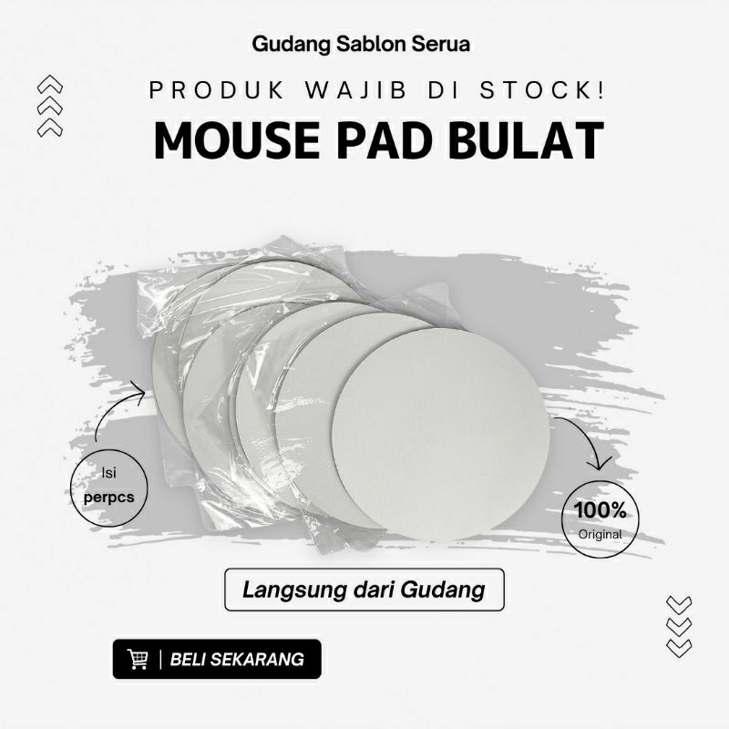 Jual Mouse Pad Bulat/MOUSEPAD POLOS SABLON/TATAKAN MOUSE | Shopee Indonesia