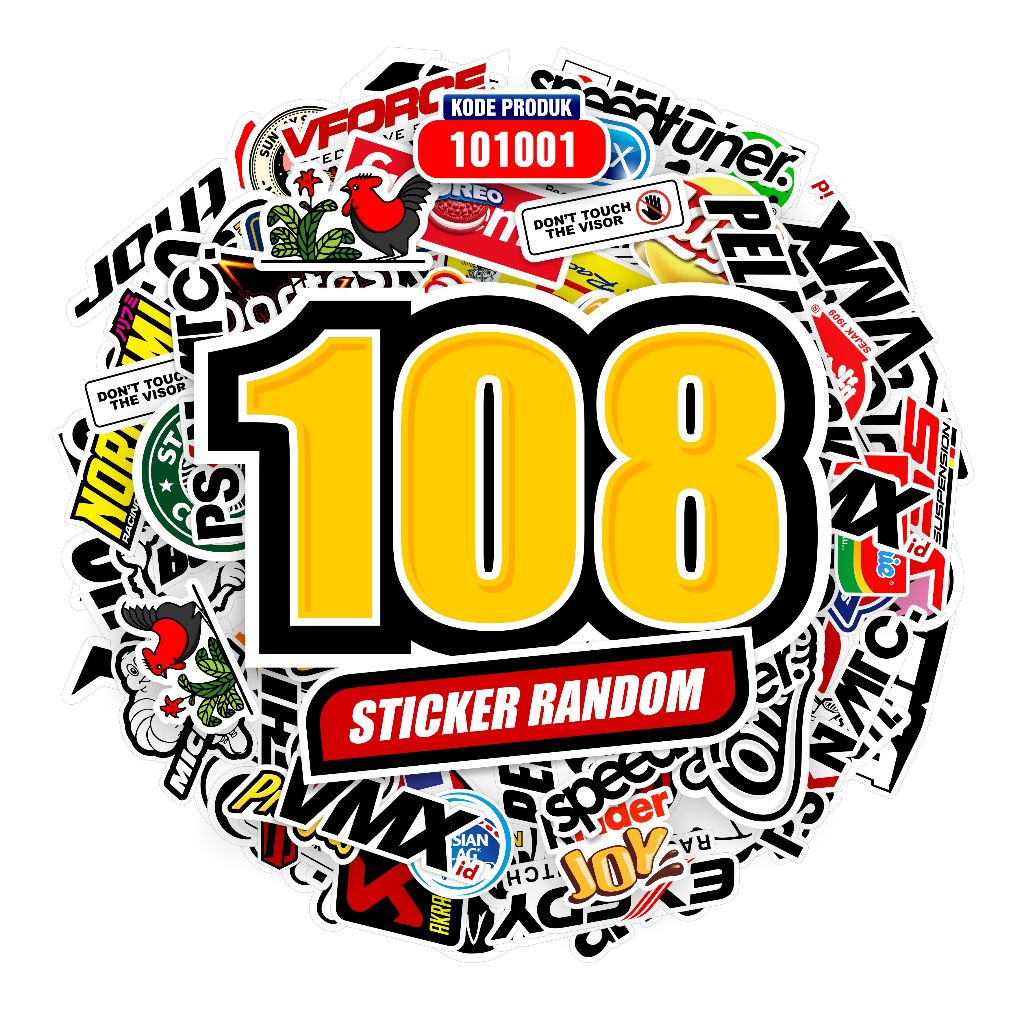 Jual STICKER AESTHETIC 108 STICKER CASE 108 PCS STIKER RANDOM STICKER ...