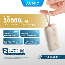 [NEW LAUNCH] ACMIC NEOPOWER Super Mini 35W Power Bank with Super Fast Charging f