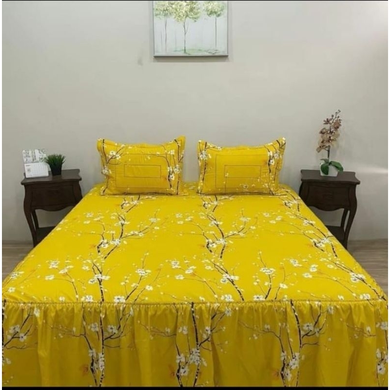 Jual seprai rumbai premium bahan mikrotex seprai kekinian | Shopee ...