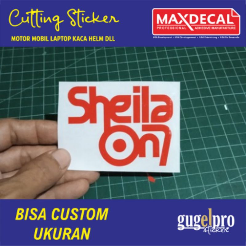 Jual Stiker Sheila On 7 Sticker Cutting Mobil Motor Laptop Helm ...