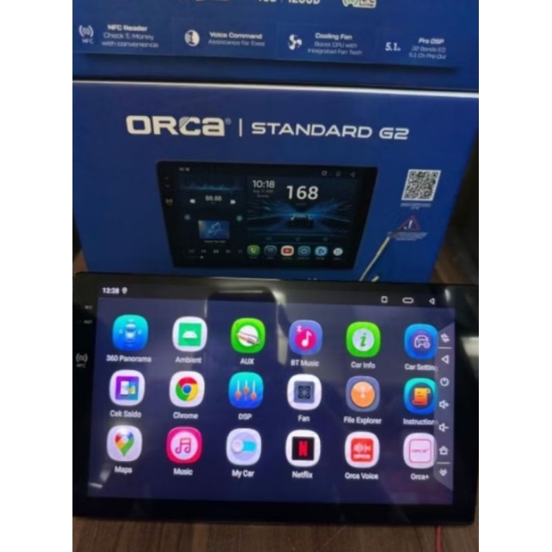 Jual Head Unit Android Orca G2 NFC series RAM 4 128 Layar QLED 1K In ...