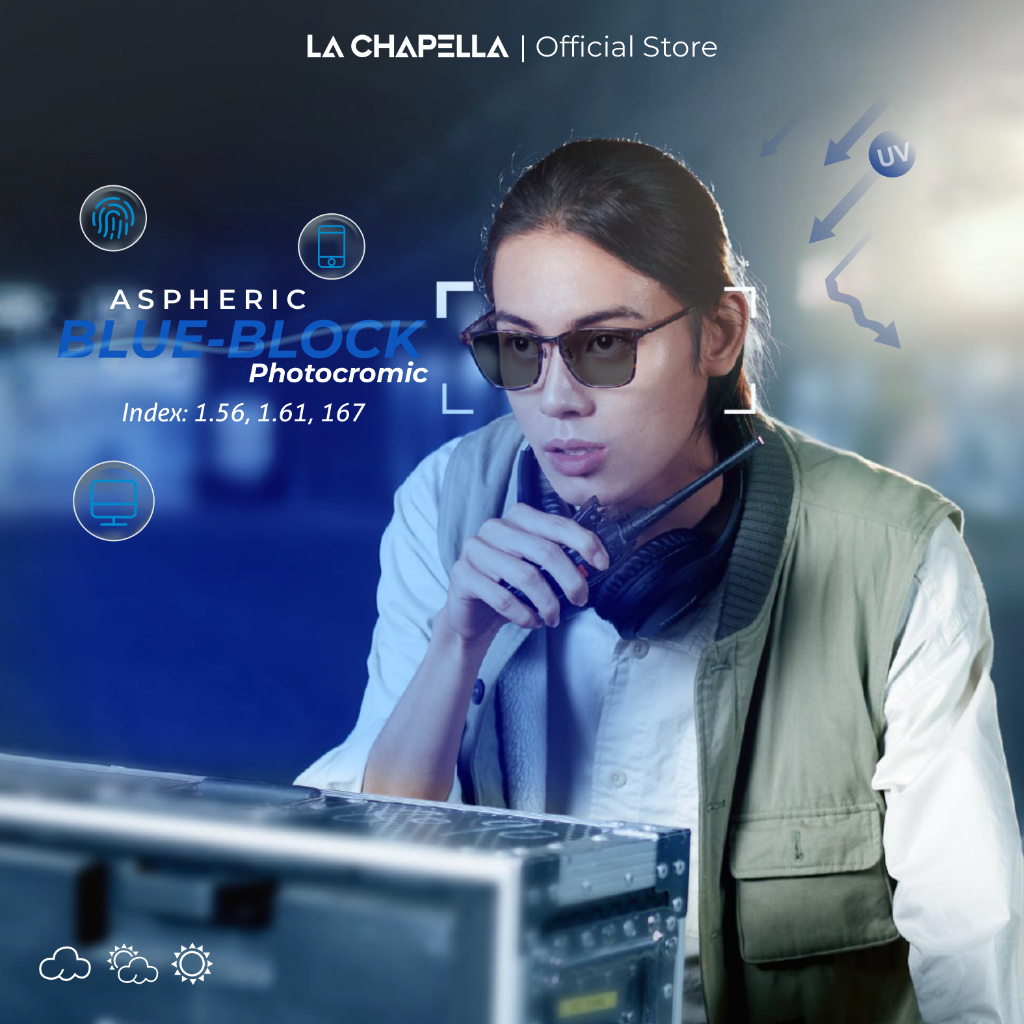 Jual La Chapella Lensa Kacamata Bluecromic Anti Radiasi + Anti Blue Ray ...