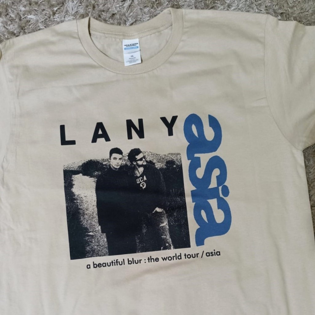 Jual LANY - A BEAUTIFUL BLUR ASIA TOUR T-SHIRT (FRONT & BACK