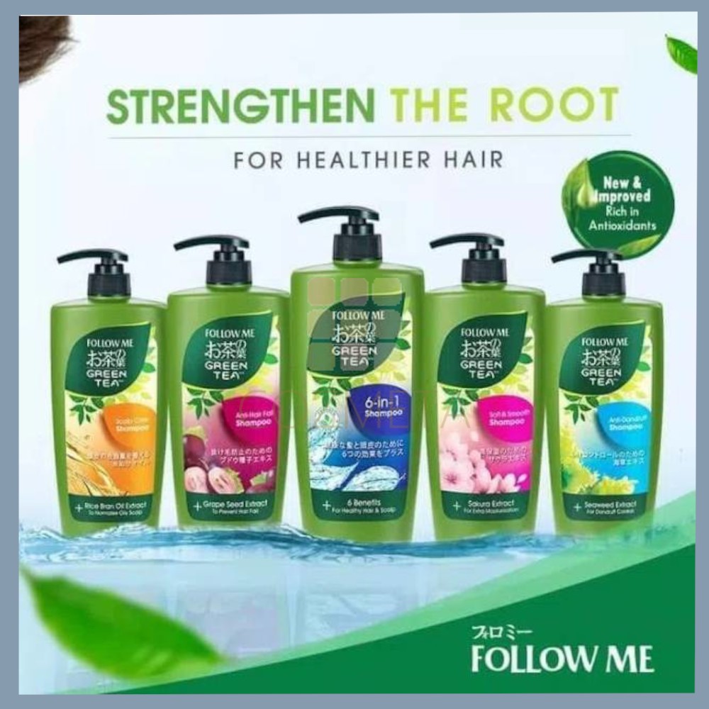 Follow Me Green Tea Shampoo 650ml Sampo