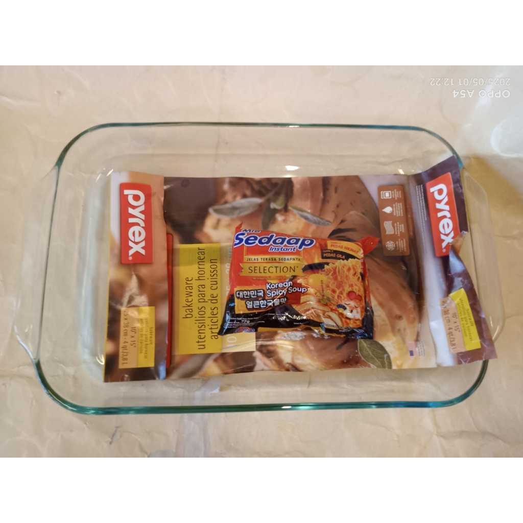 Jual Pyrex Loyang Kaca 3,8 Liter Bakeware Baking Glassware 25cm 38cm ...