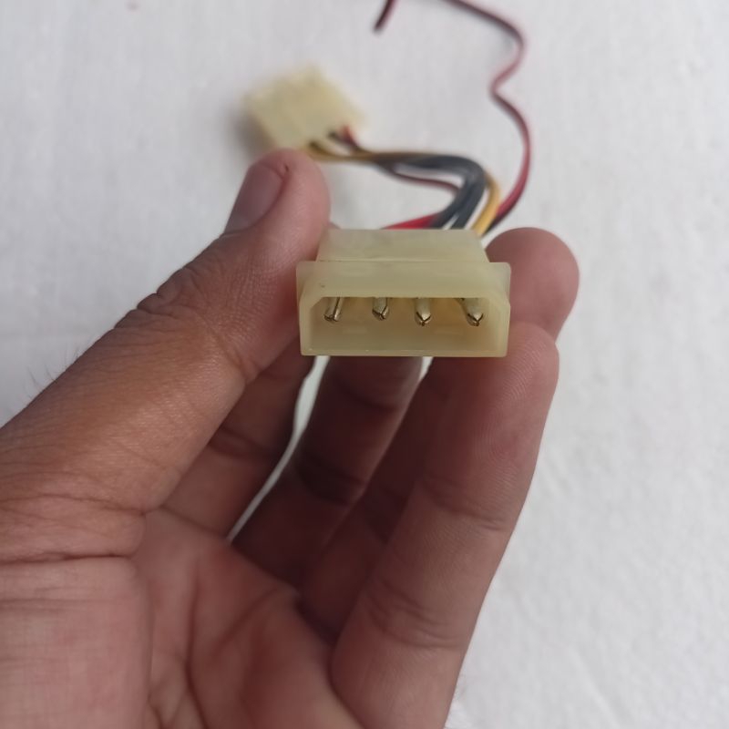 Jual kabel power 4pin MOLEX colokan molex power cable male female pc ...