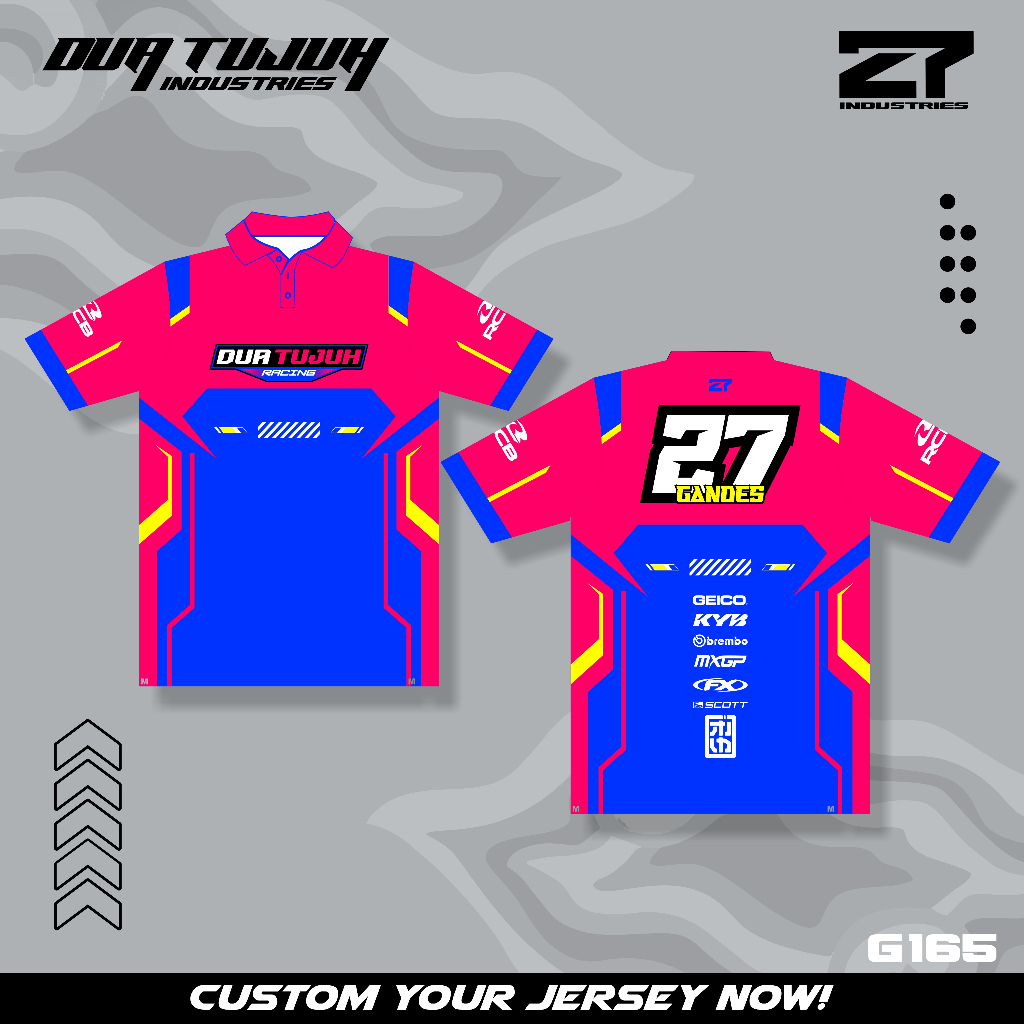 Jual JERSEY RACING, JERSEY PRINTING, JERSEY CUSTOM BISA UBAH NAMA DAN ...