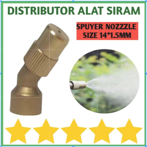 Jual NOZZLE SPRAYER KUNINGAN BENGKOK 1 LUBANG MATA HOLE NOZLE SPUYER ...