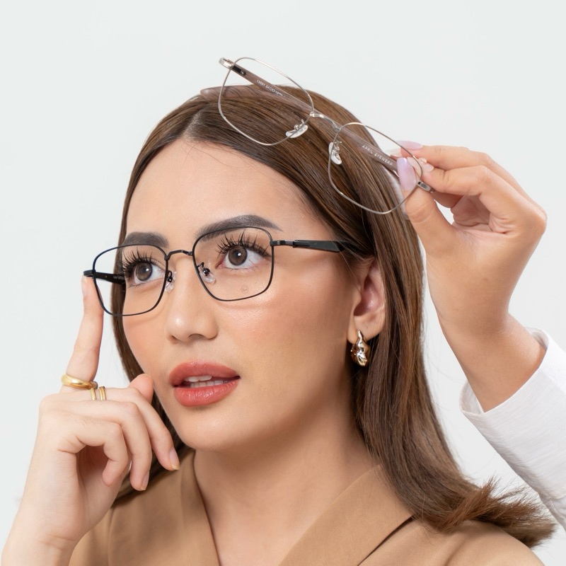 Jual April Eyewear Frame Eclipse Unisex Kotak Kecil | Shopee Indonesia