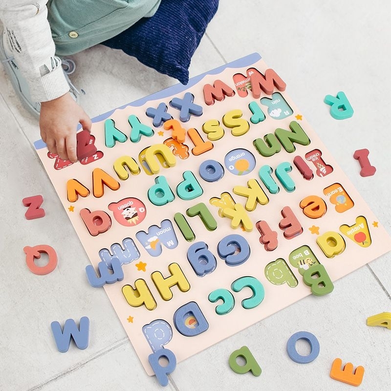 Jual ABC letter block / mainan puzzle huruf | Shopee Indonesia