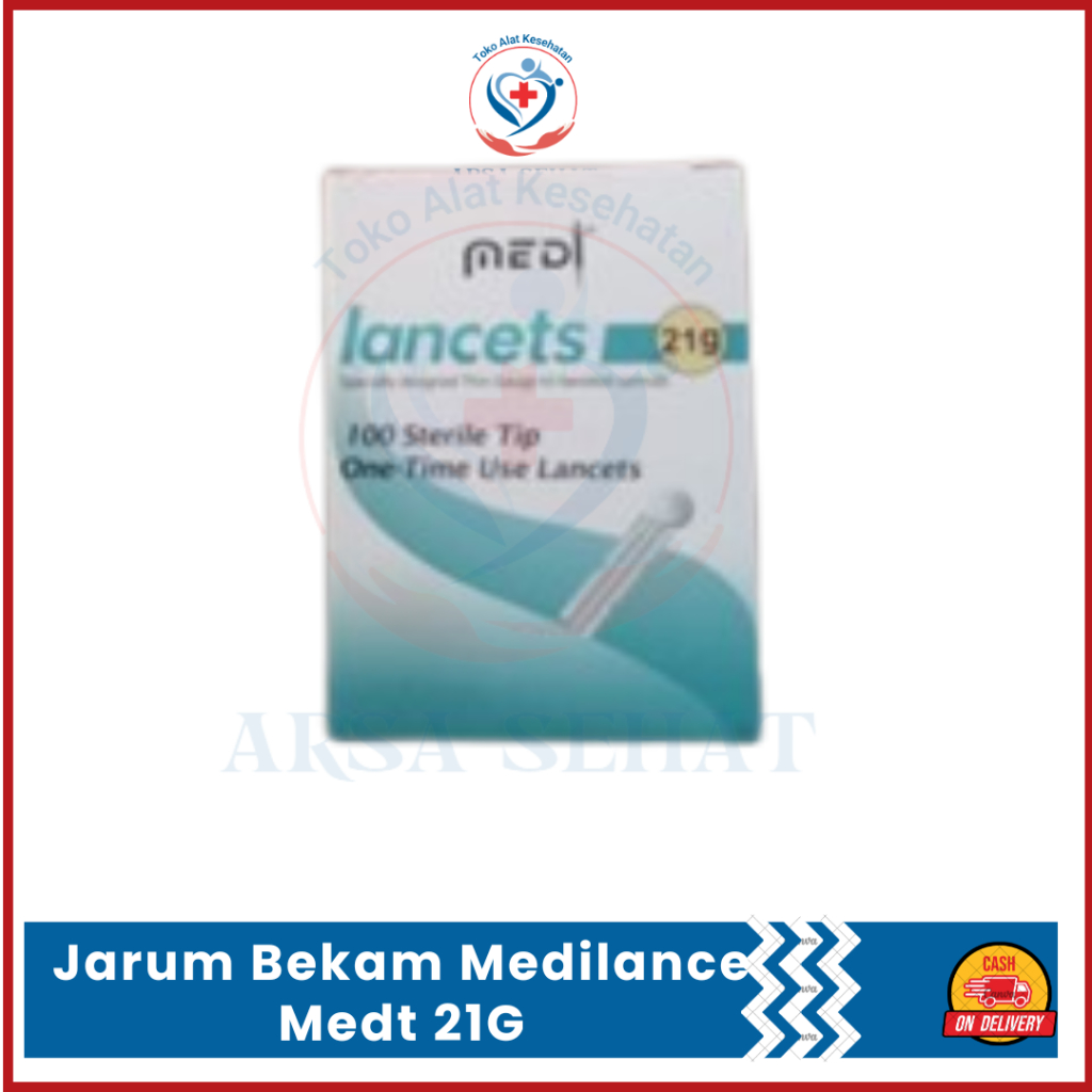 Jual Lancet Bekam medilance 21G / Jarum Lancet untuk Bekam Ukuran 21 G ...