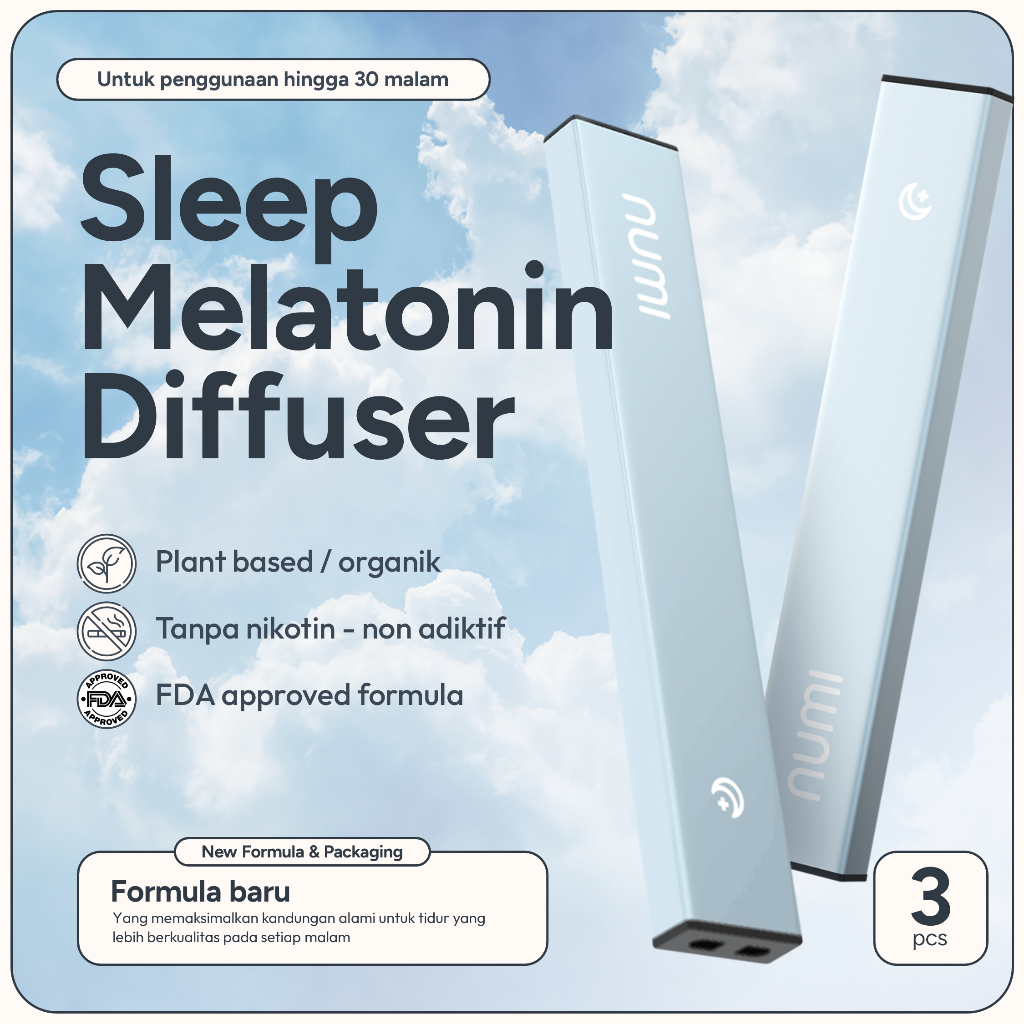 Jual Numi Sleep Melatonin Diffuser Bundle 3 | Shopee Indonesia