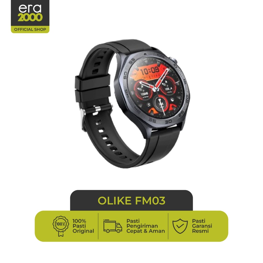 Jual Era 2000 - OLIKE Smartwatch FM03 Up to 25 Day | Desain Premium ...