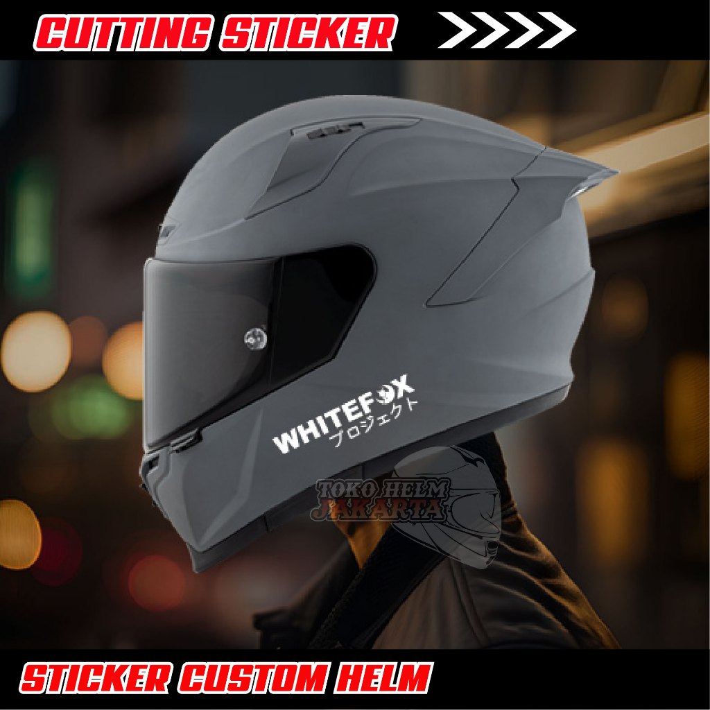 Jual Sticker Helm Whitefox/ Sticker cutting helmet | Shopee Indonesia