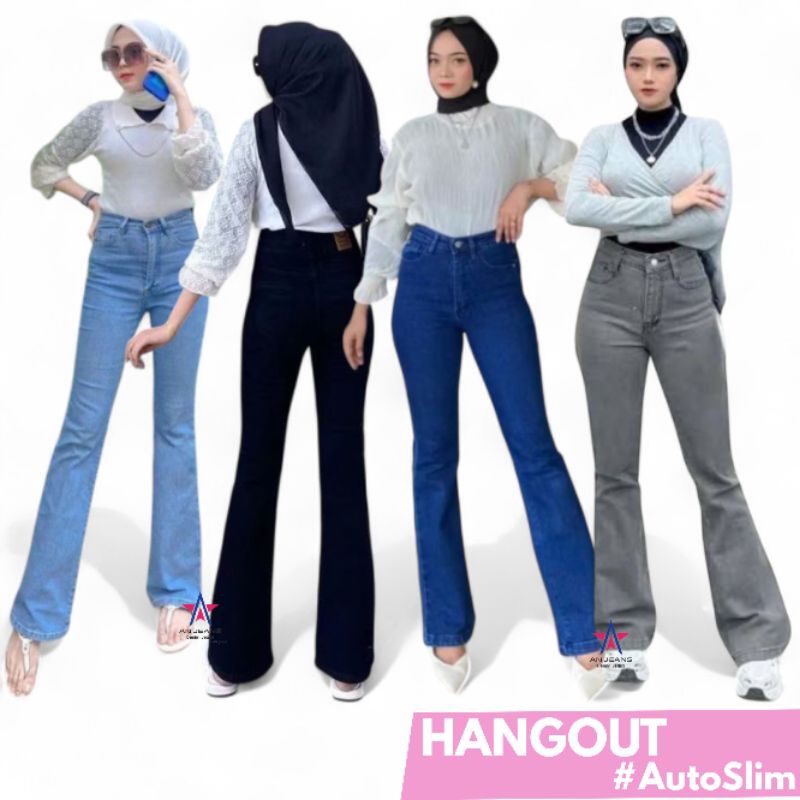 Jual HW Cutbray Jeans Wanita - Ultra Highwaist Cutbray Stretch Jeans ...