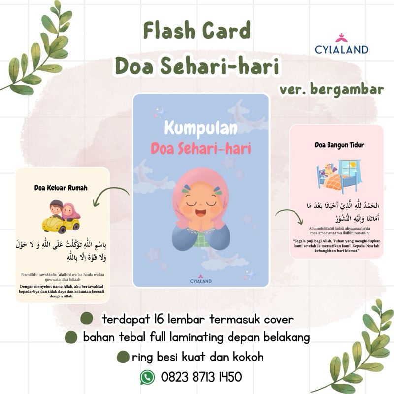 Jual Flash Card Doa Sehari-hari - Menghafal Doa jadi Mudah | Shopee ...