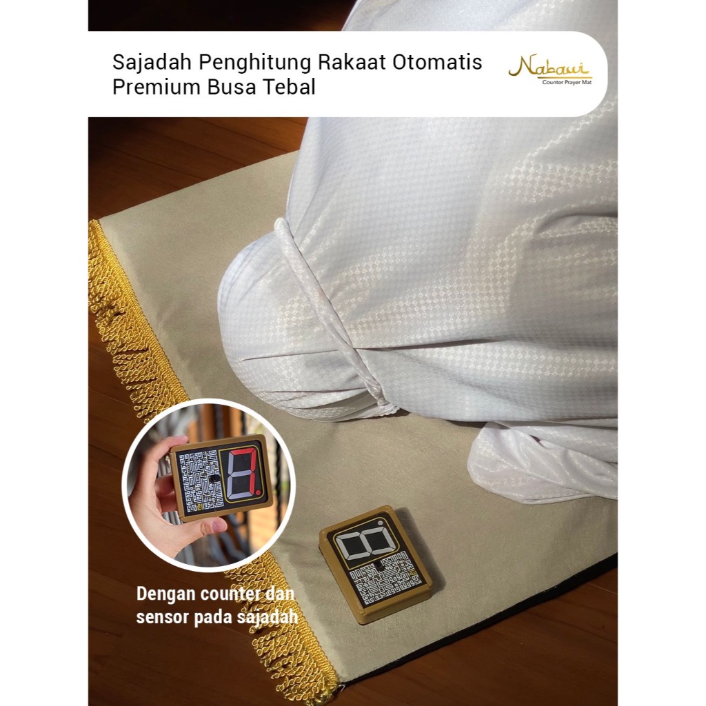 Jual Sajadah penghitung rakaat premium tebal busa bisa untuk seserahan ...