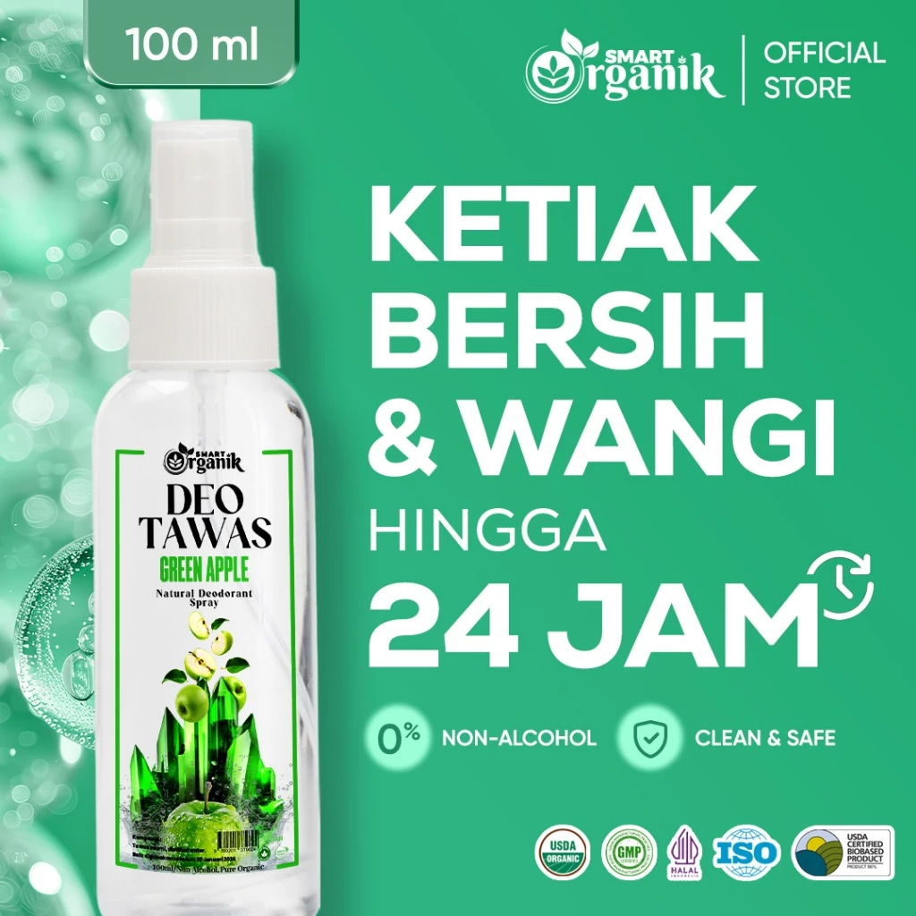 SMART ORGANIK Deodorant Tawas: Review Deodoran Alami dengan Izin PIRT Resmi
