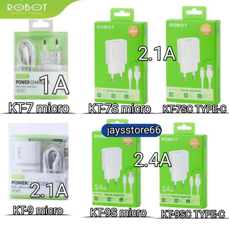 Jual charger robot RT-K5 2.1A { RT-K7 1A } RT-K9 2.1A MICRO & K9S ( RT ...