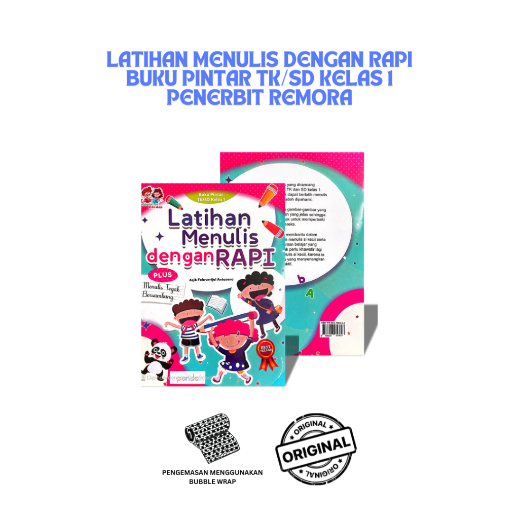 Jual Latihan Menulis dengan Rapi + Menulis Huruf Tegak Bersambung Best ...