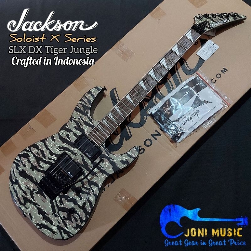 Jual Gitar Jackson X Series Soloist SLX RW Zebra Wood SLX DX Winter ...